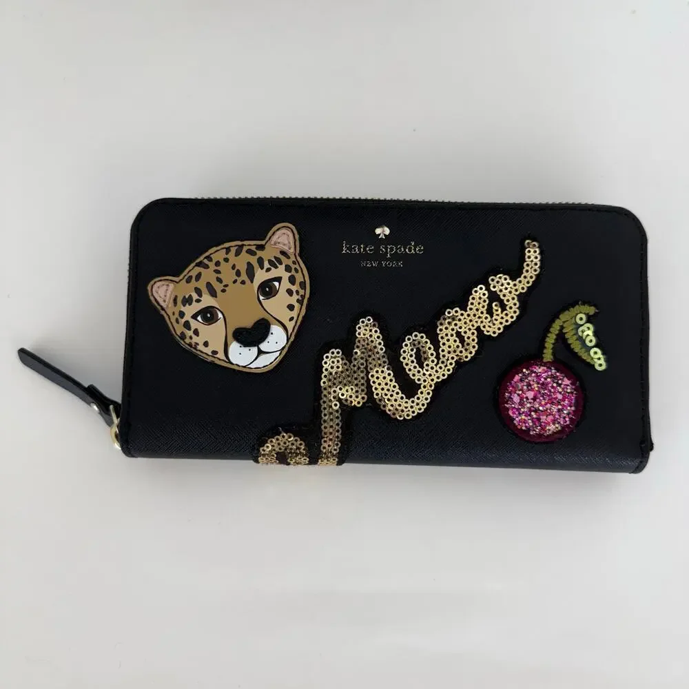 Kate Spade Run Wild Leopard Tomi Backpack with Matching Neda Wallet Ltd Edition